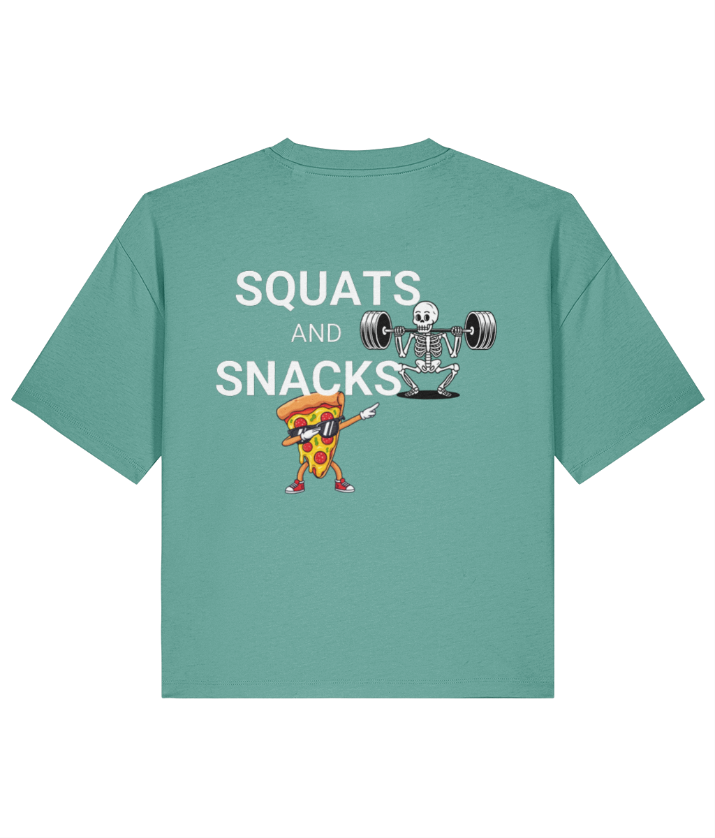 Organic Loose Fit T-Shirt - Squats for Snacks