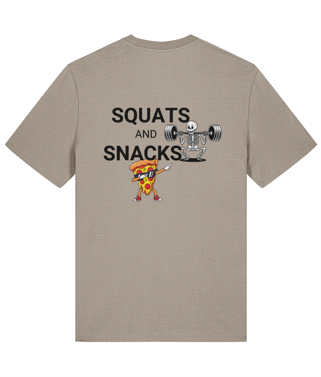 Organic T-Shirt - Squats for Snacks