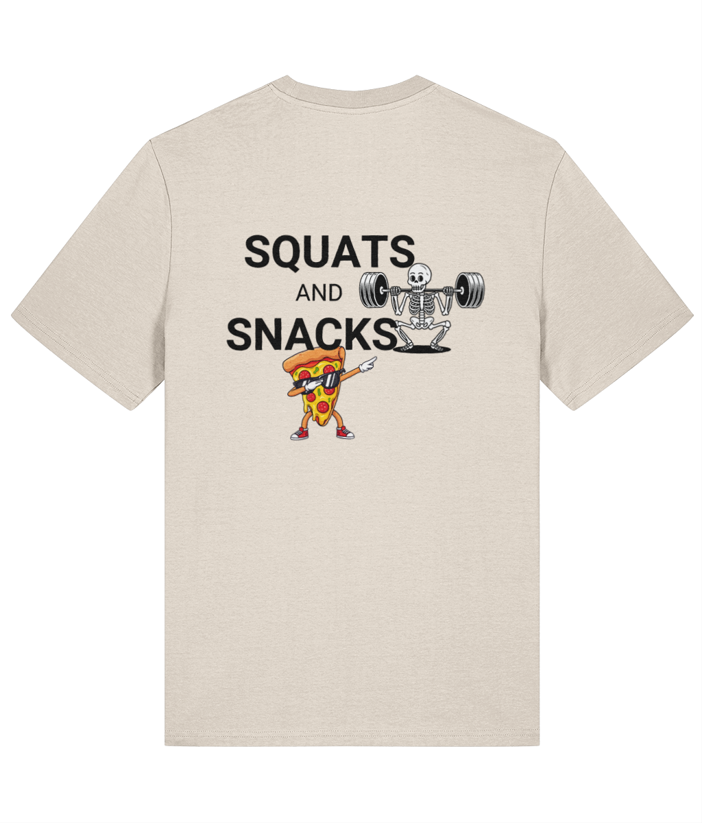 Organic T-Shirt - Squats for Snacks