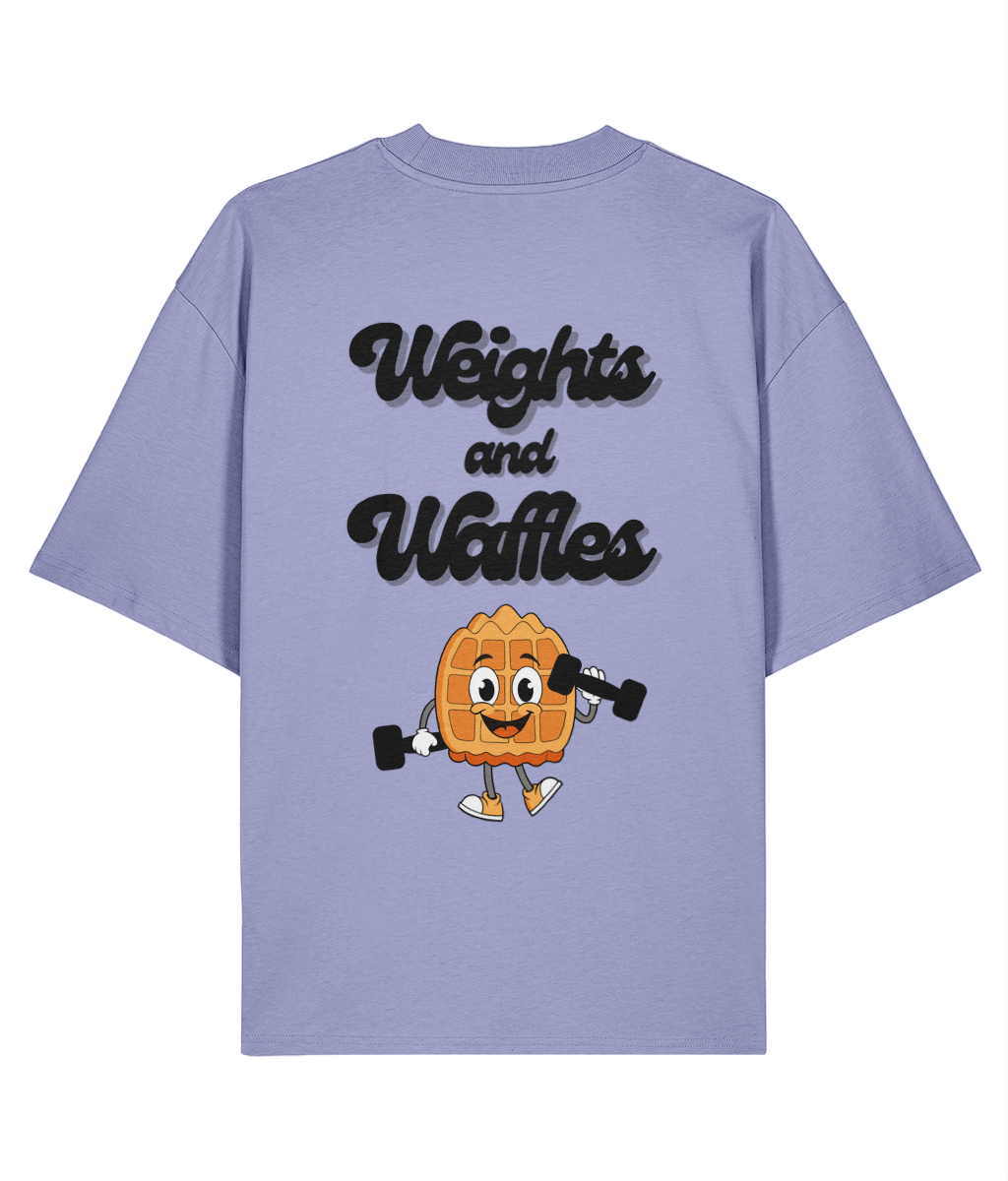 Organic Oversized T-Shirt - Weights & Waffles