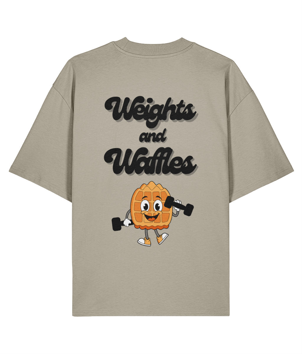 Organic Oversized T-Shirt - Weights & Waffles