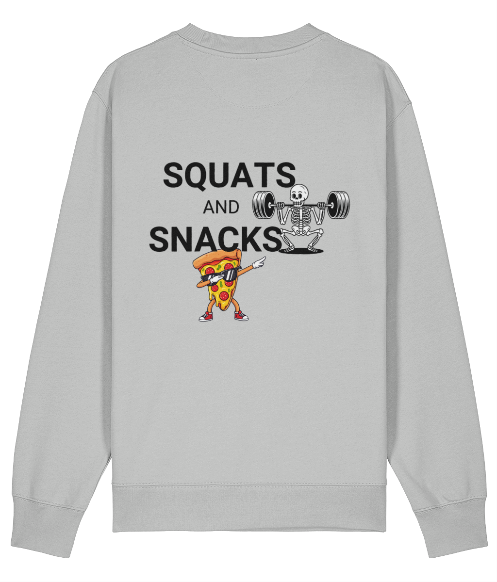 Organic Sweatshirt - Squats for Snacks