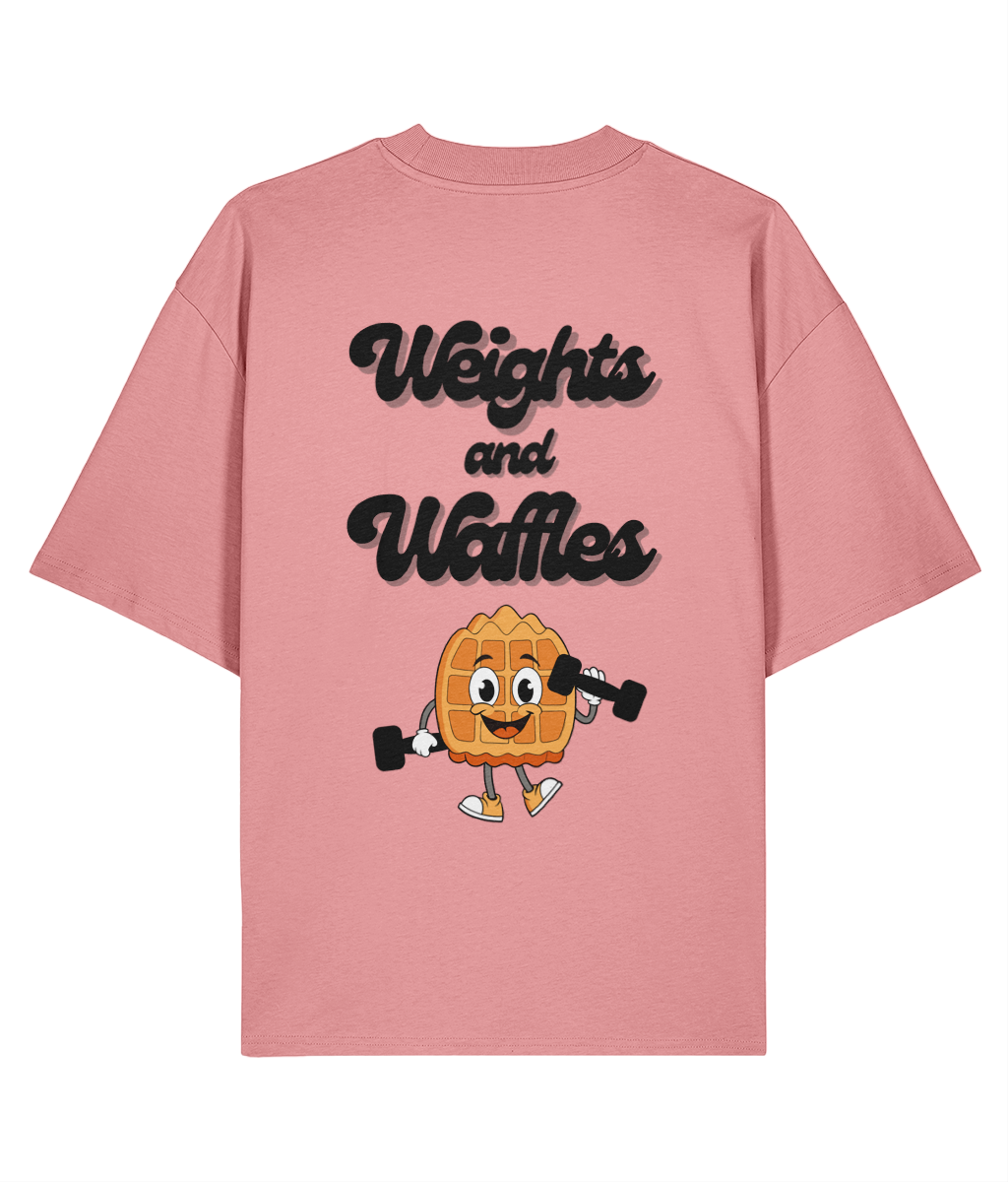 Organic Oversized T-Shirt - Weights & Waffles
