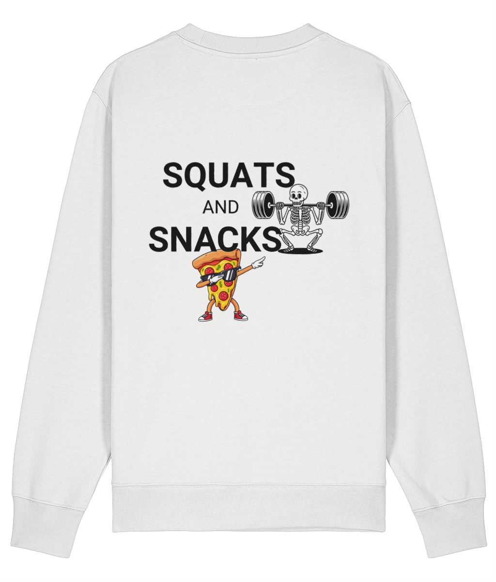 Organic Sweatshirt - Squats for Snacks