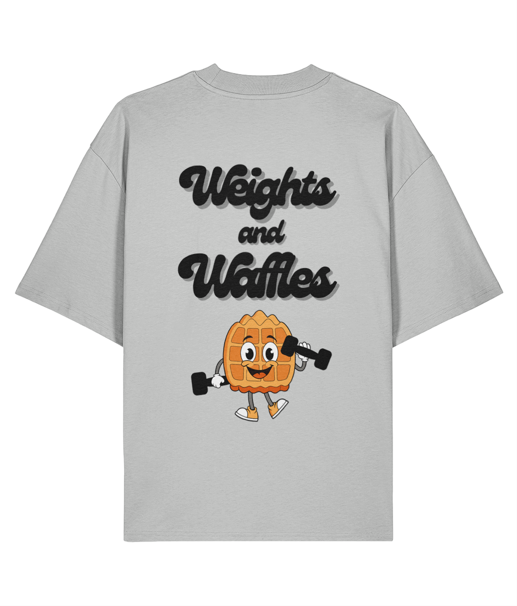 Organic Oversized T-Shirt - Weights & Waffles