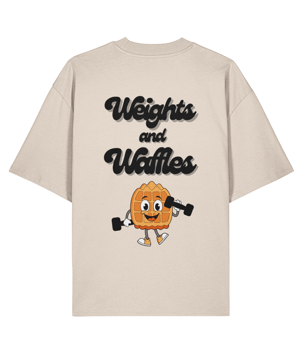 Organic Oversized T-Shirt - Weights & Waffles