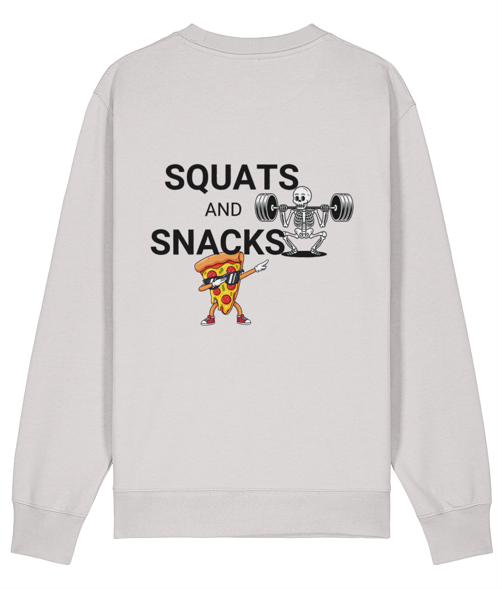 Organic Sweatshirt - Squats for Snacks