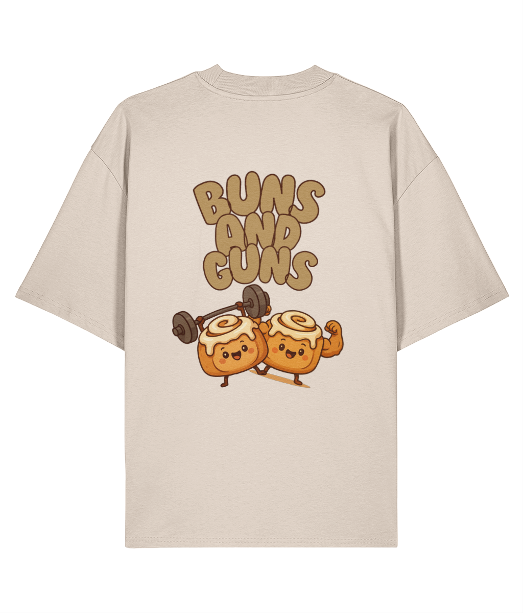 Organic Oversized T-Shirt - Buns & Guns