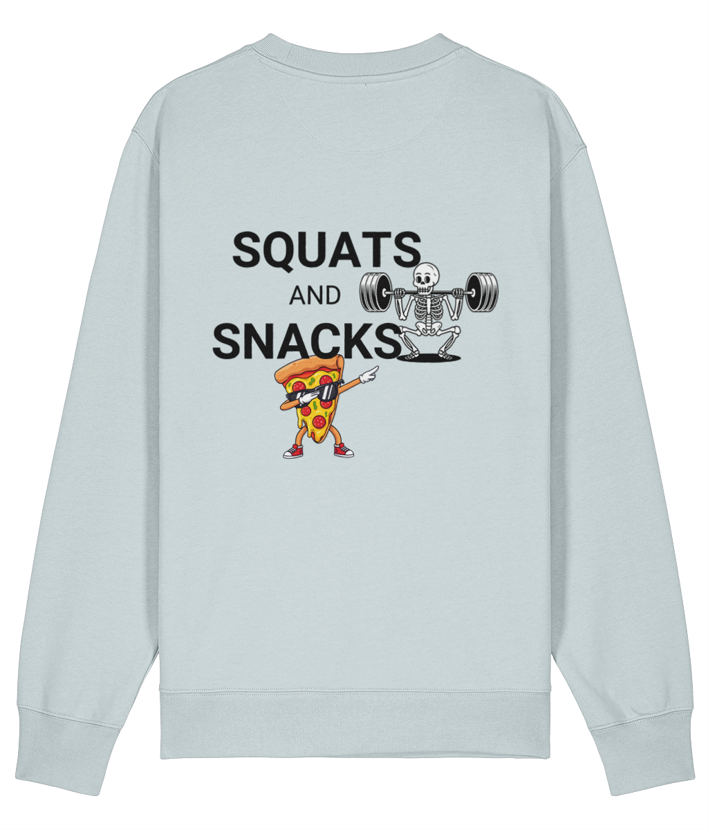 Organic Sweatshirt - Squats for Snacks