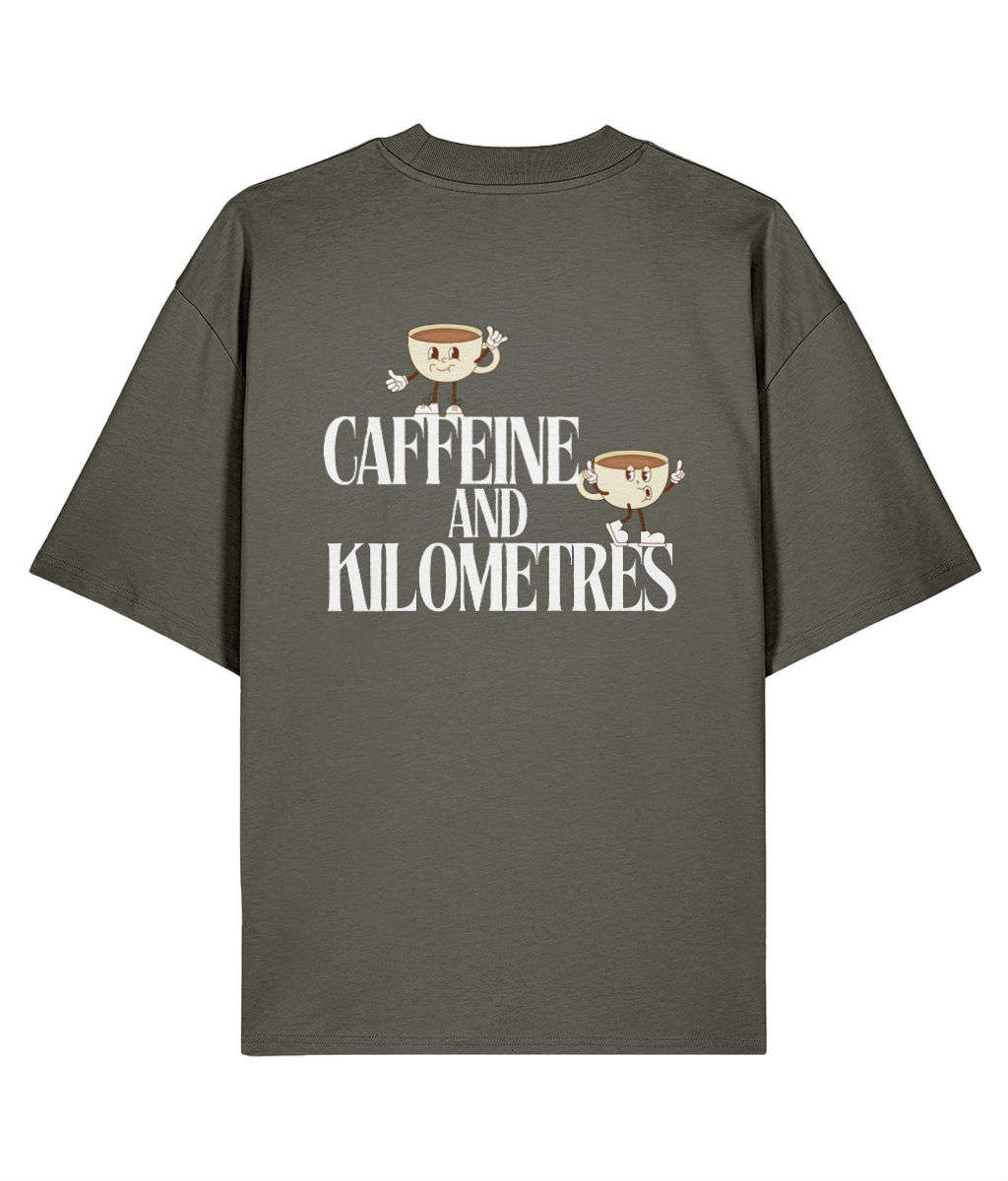 Organic Oversized T-Shirt - Caffeine and Kilometres