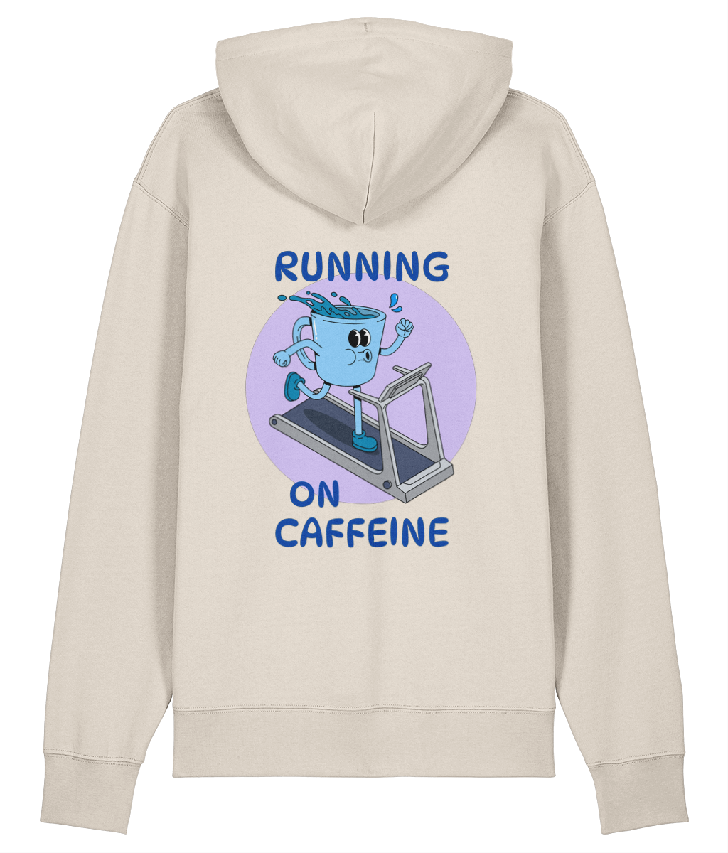 Organic Hoodie - Running on Caffeine