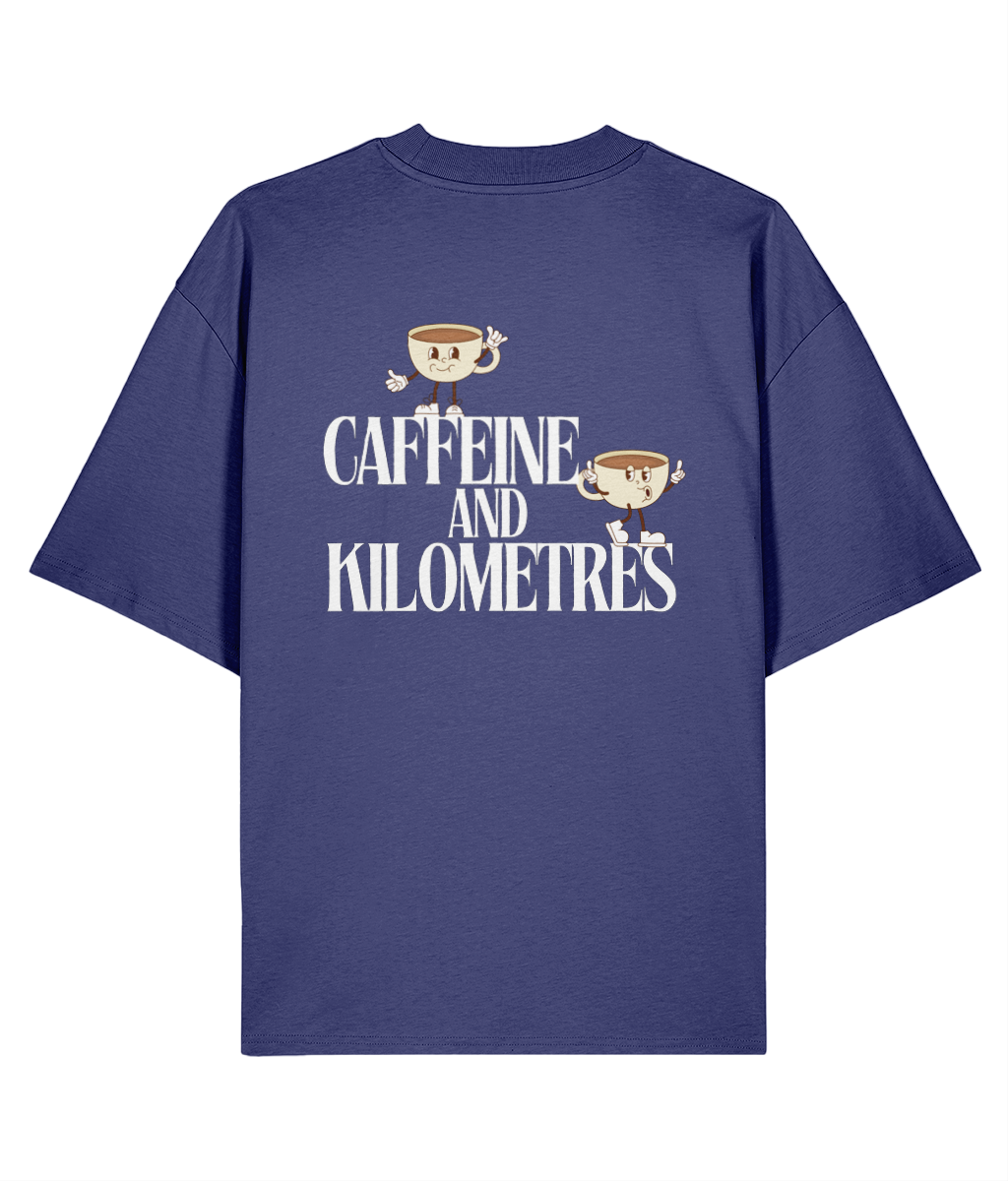 Organic Oversized T-Shirt - Caffeine and Kilometres