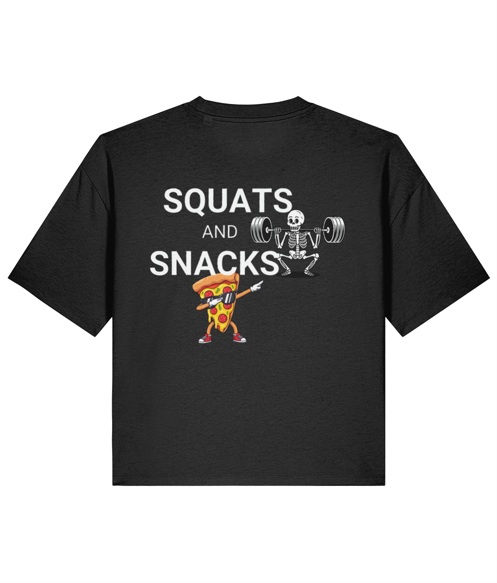Organic Loose Fit T-Shirt - Squats for Snacks
