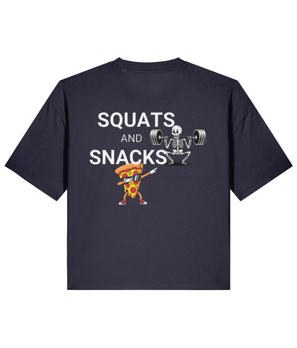 Organic Loose Fit T-Shirt - Squats for Snacks