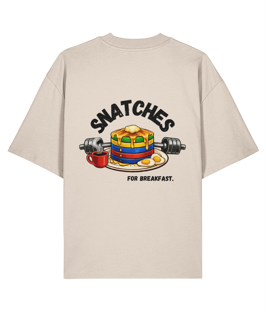 Organic Oversized T-Shirt - Snatches for Breakfast